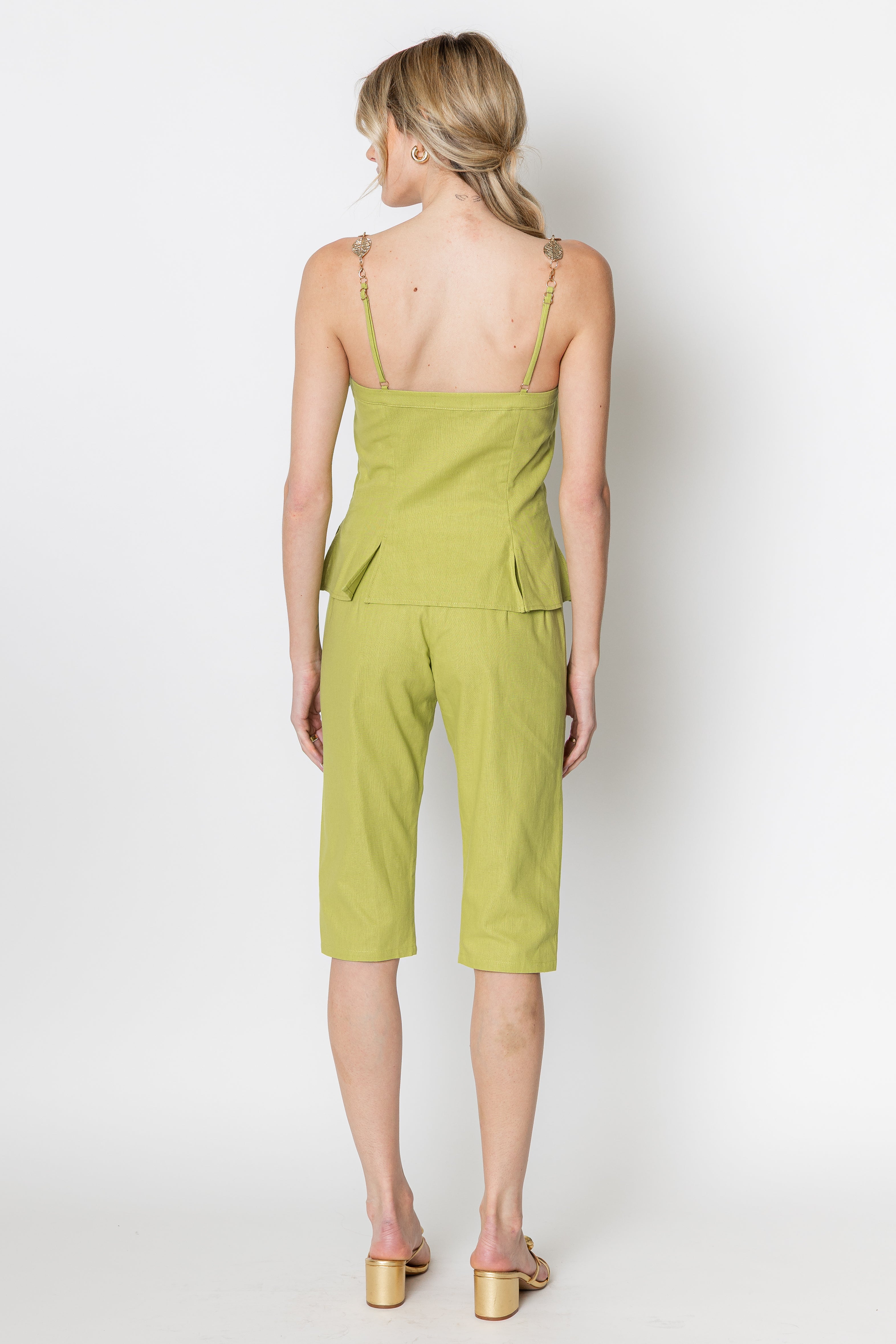 Celeste Linen Cotton Chain Top