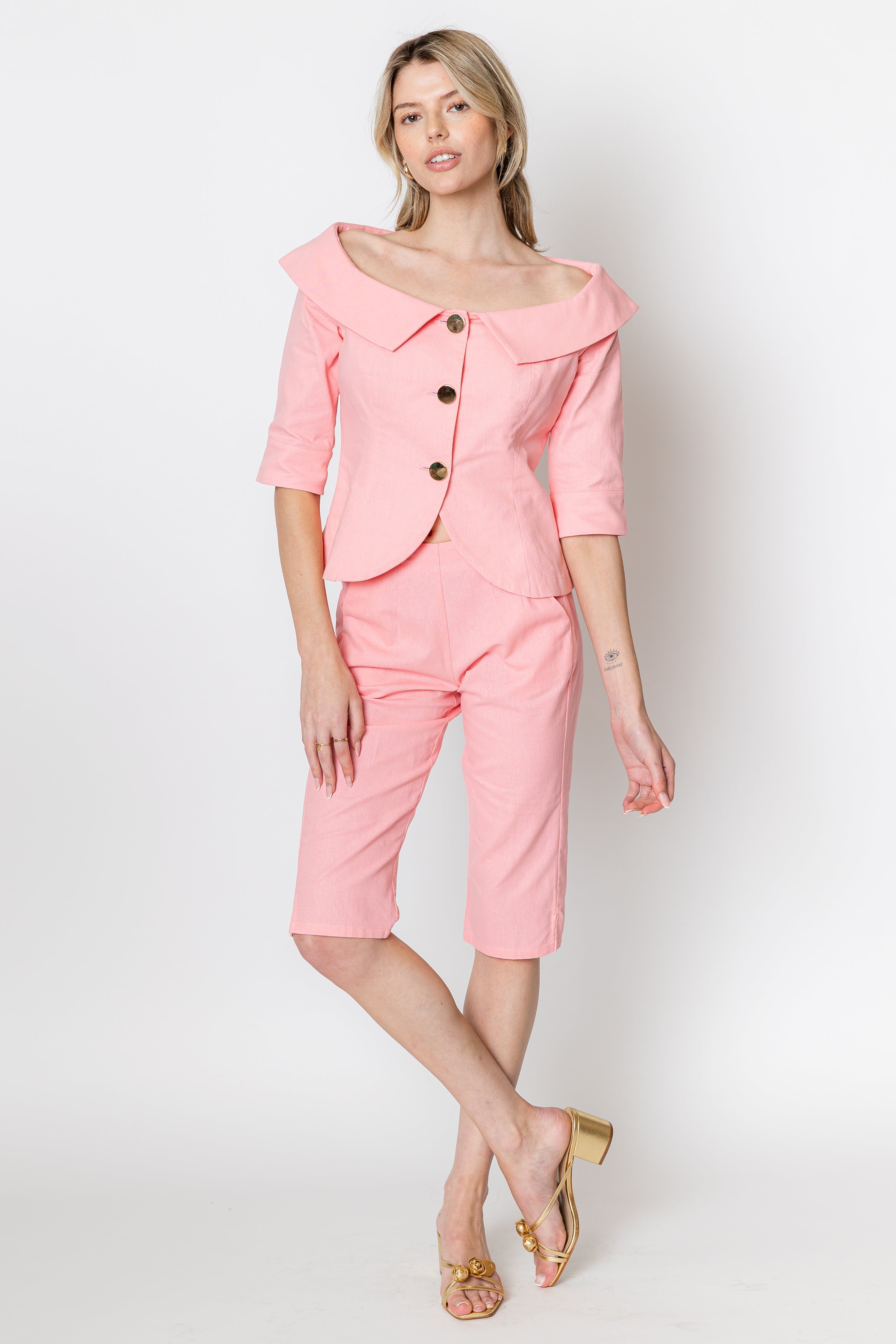 Celeste Linen Cotton Blazer