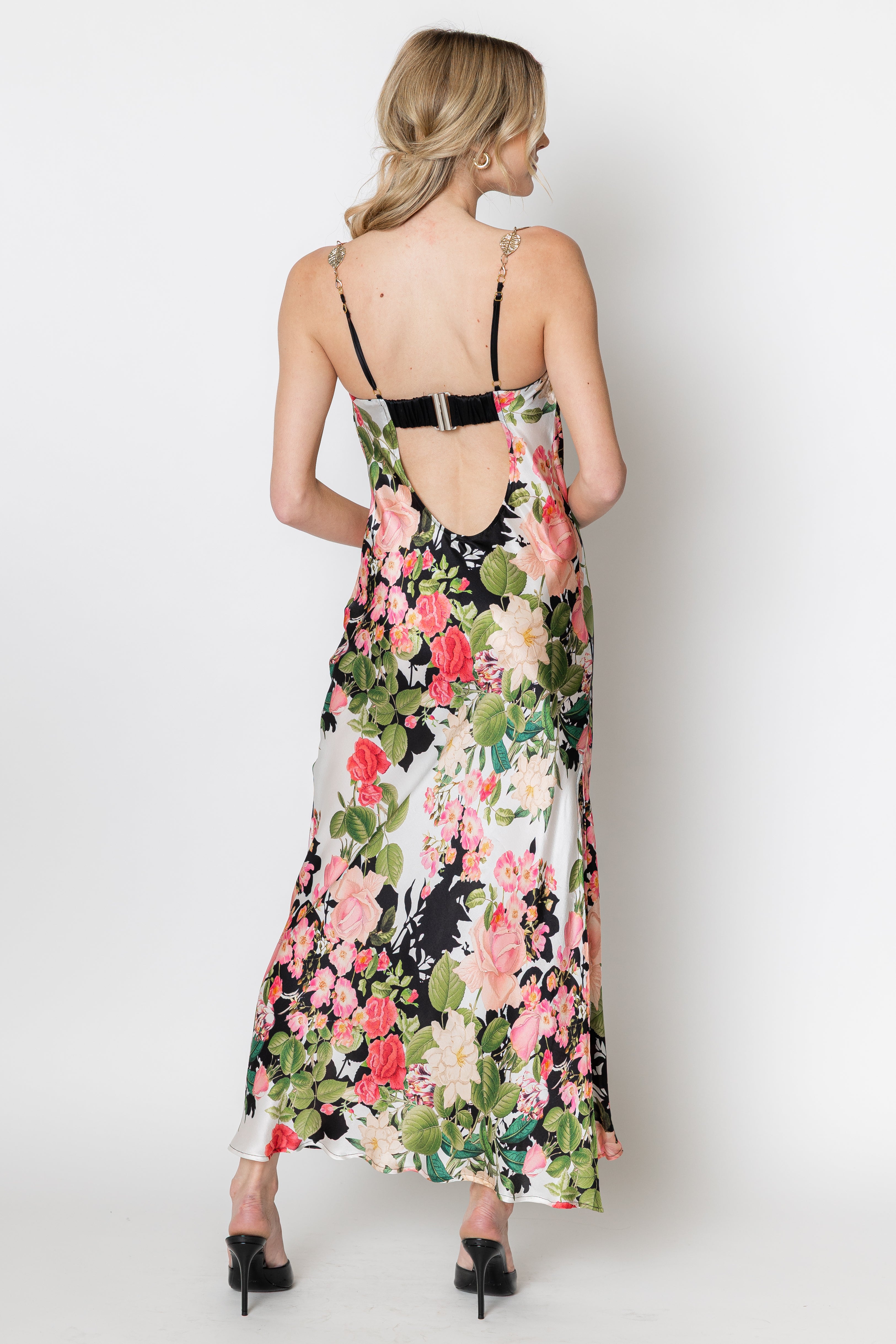 Avery Fleur Silk Chain Dress