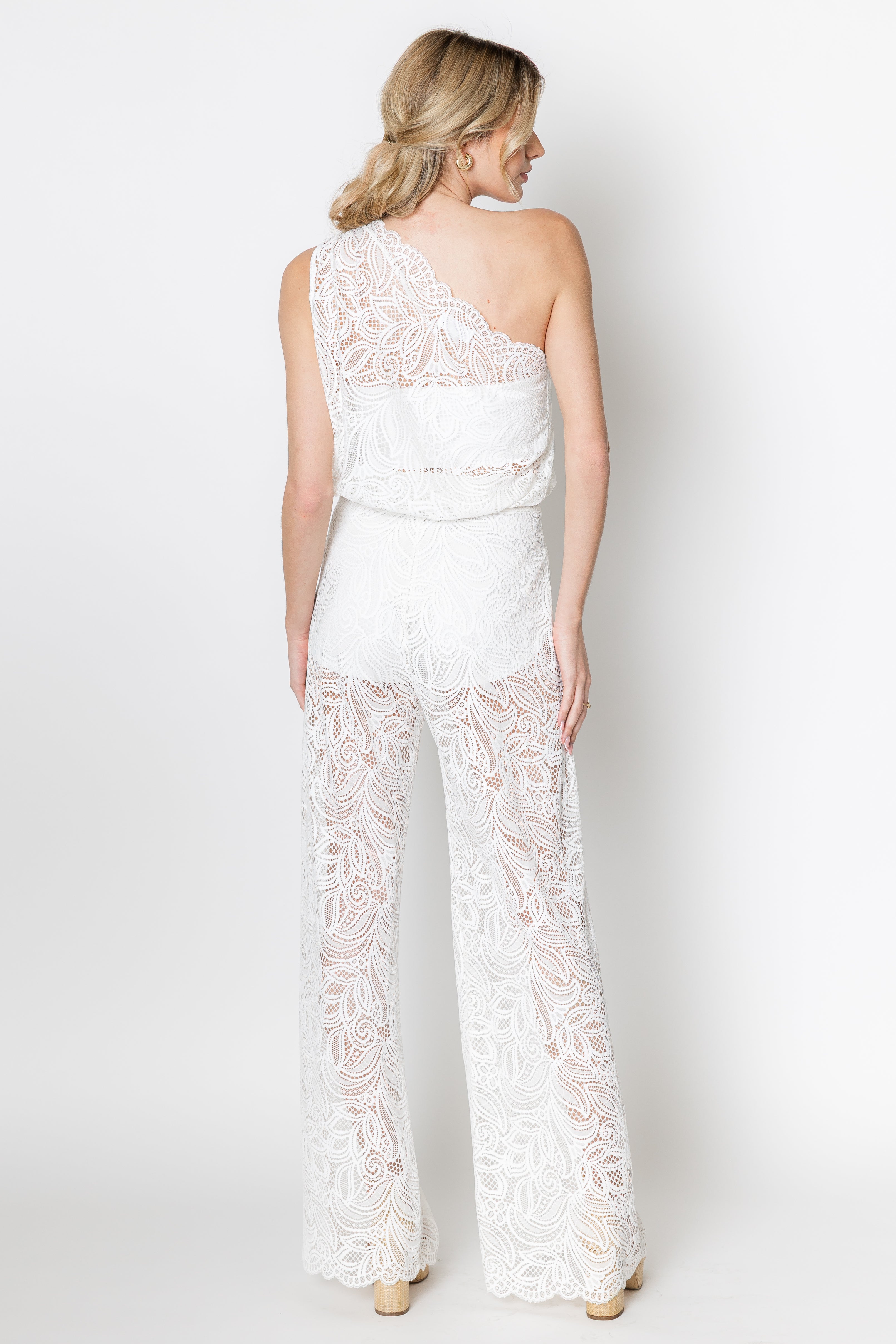 Lyric Lace One Shoulder Top