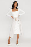 Harper Leather Wrap Trench Skirt - ZETAYE