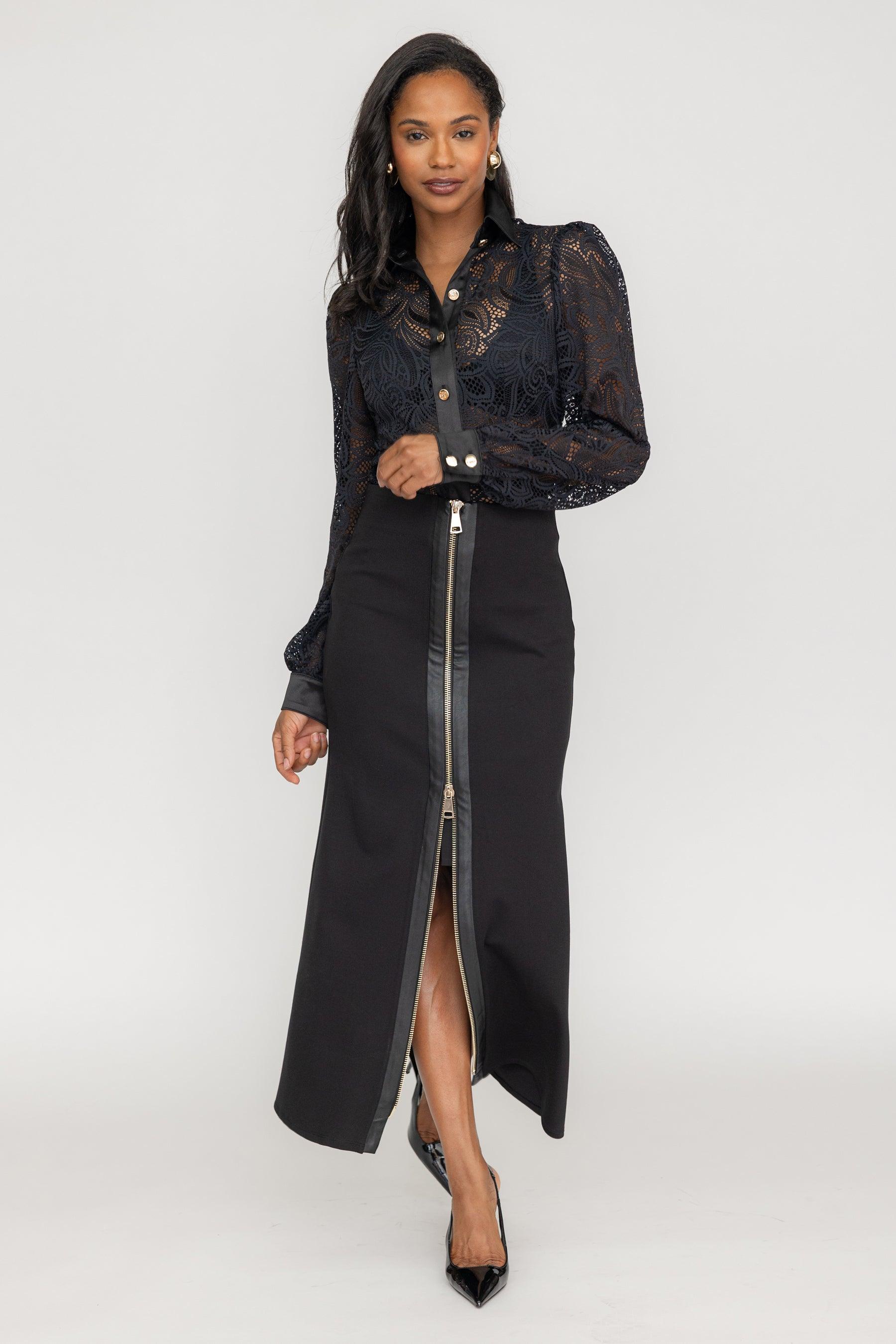 Aria Zipper Skirt - ZETAYE