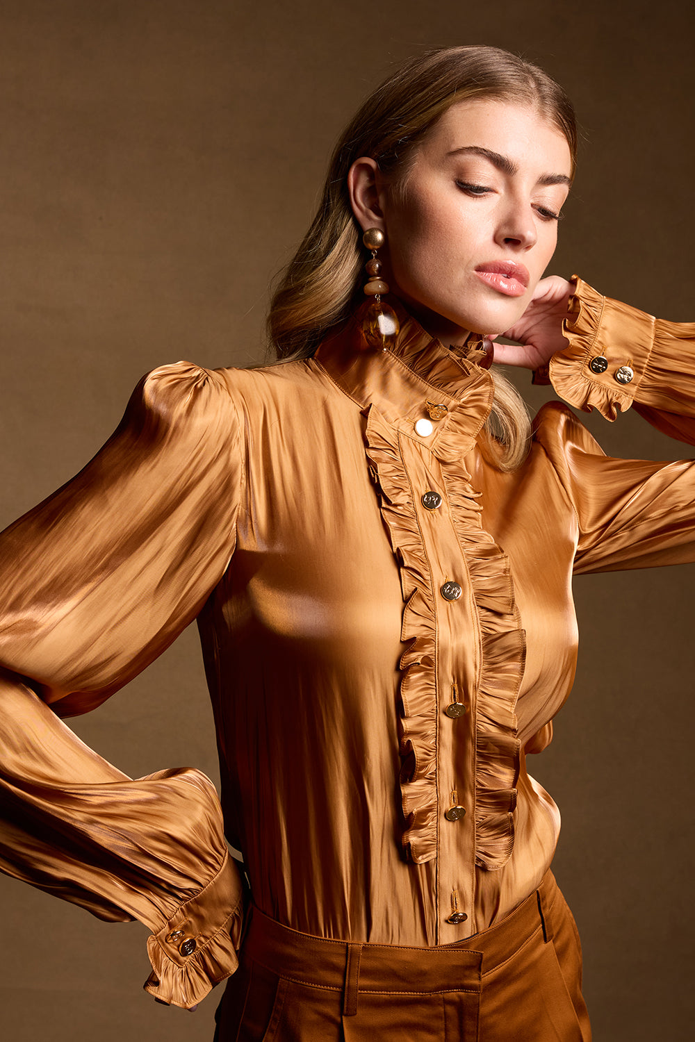 Carrington High Neck Blouse