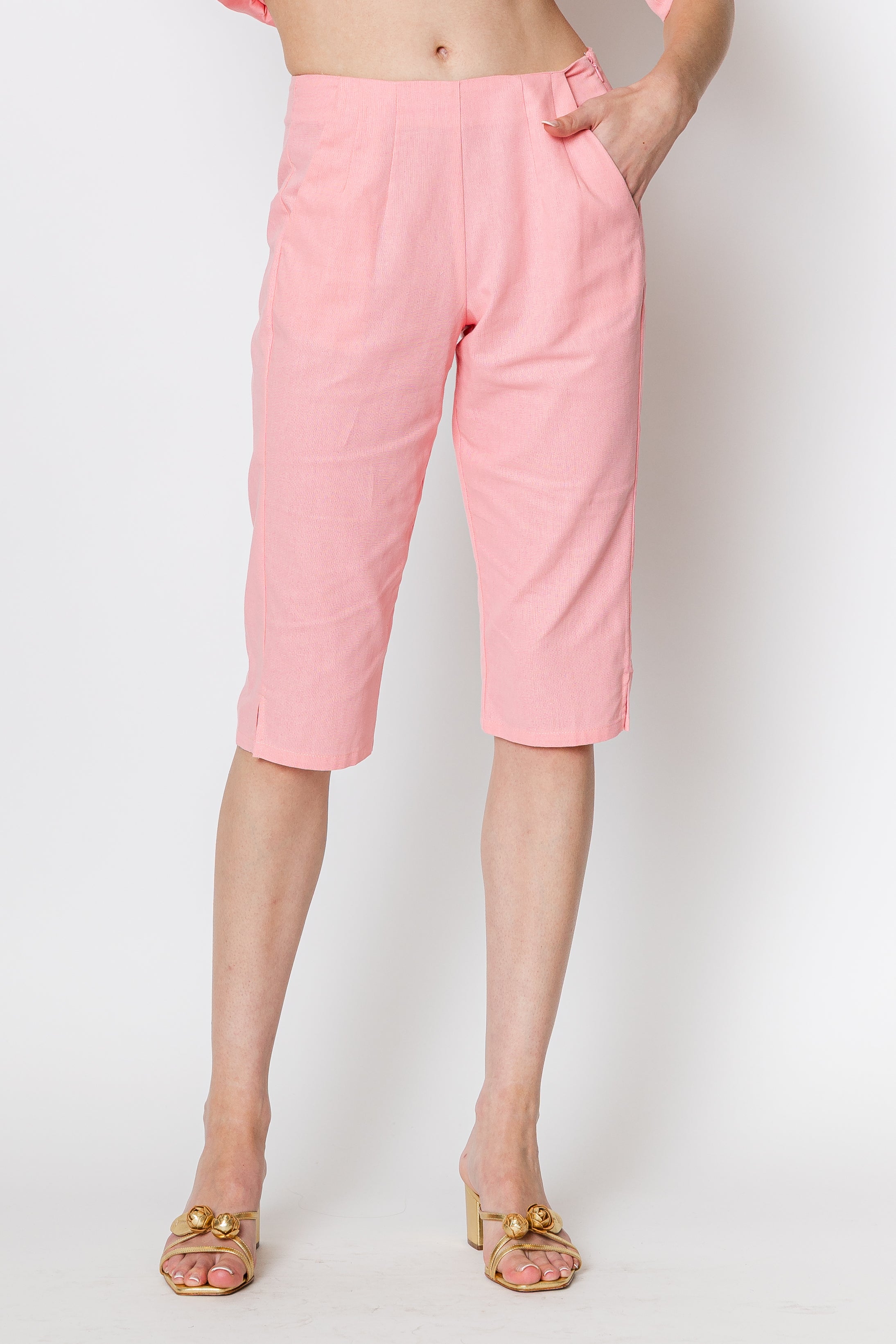 Celeste Linen Capri Pant