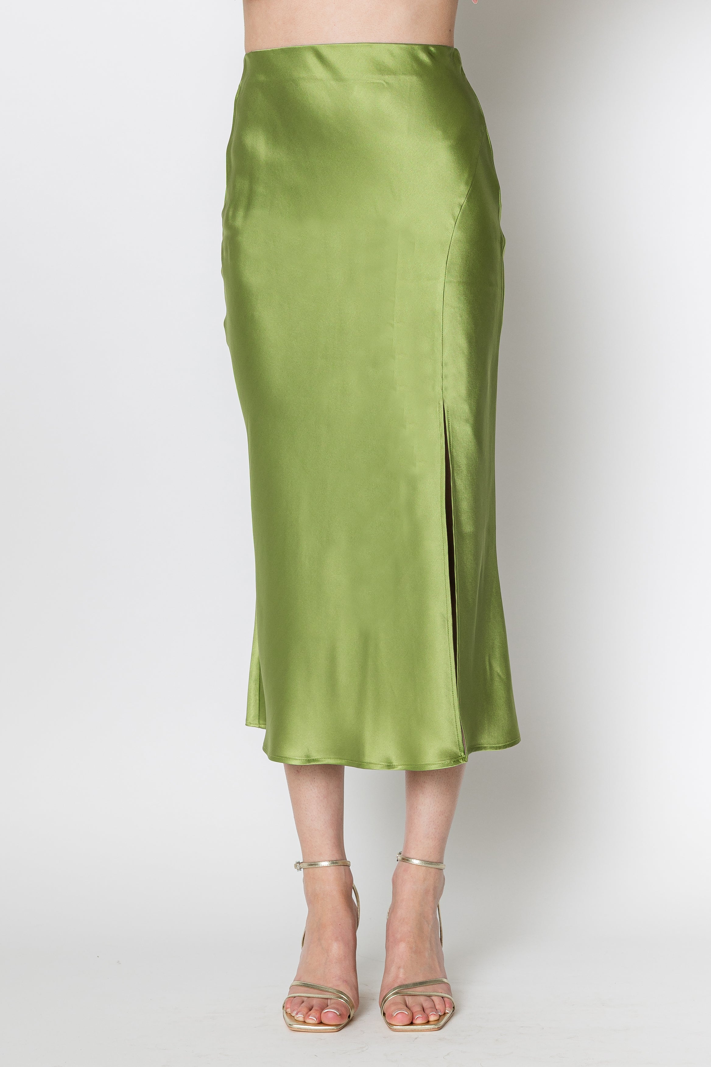 Avery Silk Midi Skirt