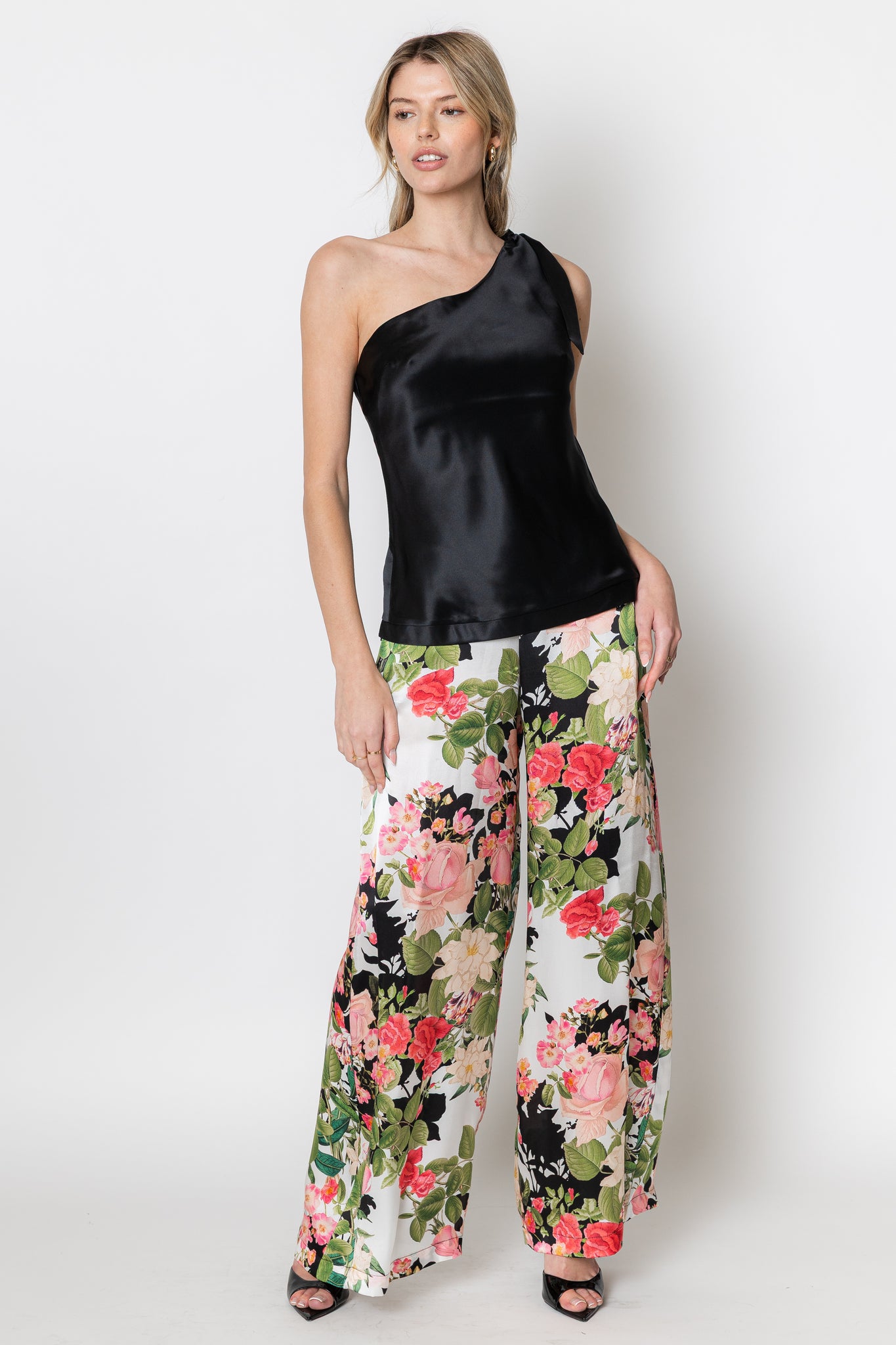 Avery Silk One Shoulder Top